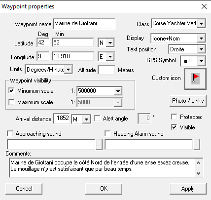 Waypoint Symbol On Chart